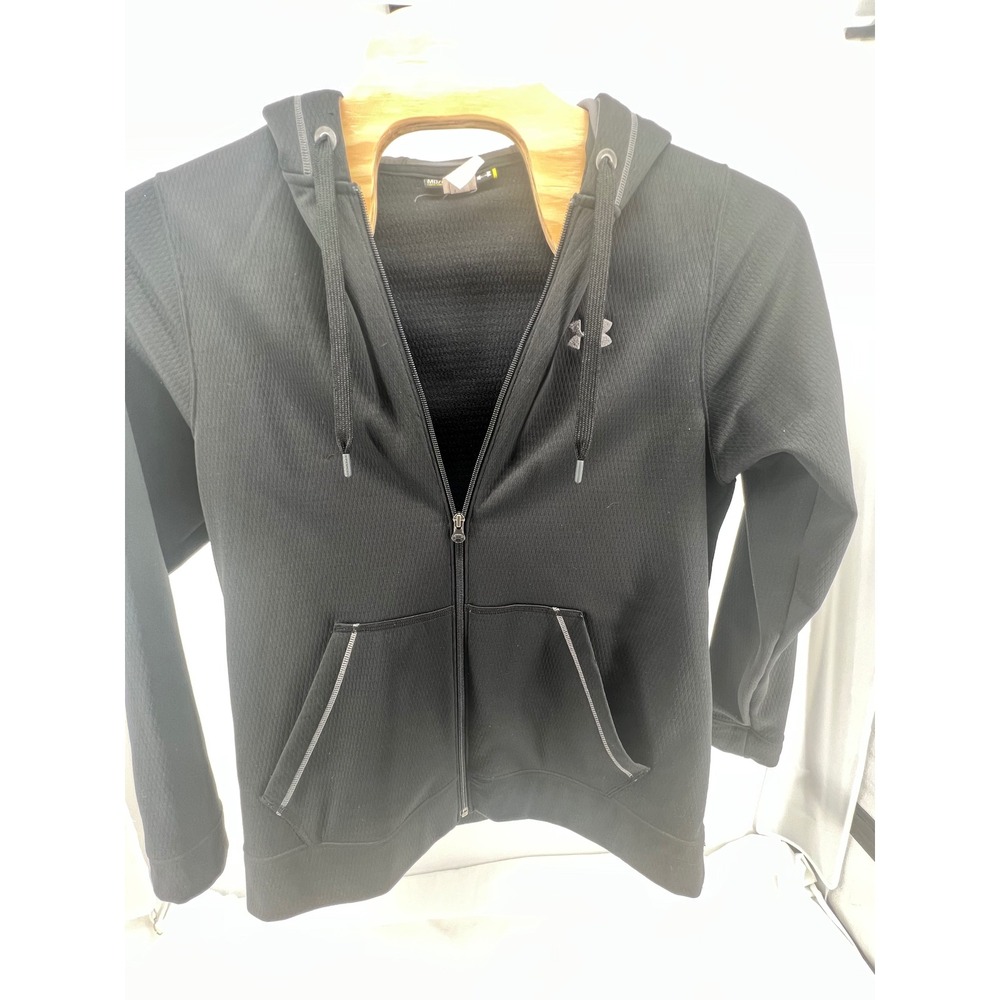 Under Armour Men's Loose Fit Full Zip Hooded Jacket Black MD